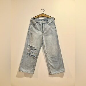 American Eagle Super High-Rise Wide-Leg Baggy Jeans - Size 10
